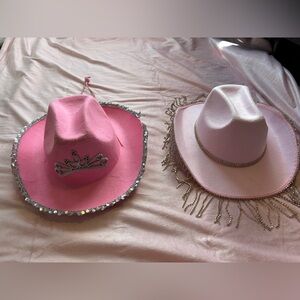 Pink cowboys hats